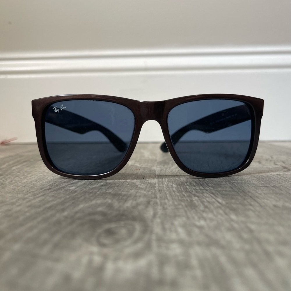 Ray-Ban Justin Brown Sunglasses with Black Lenses